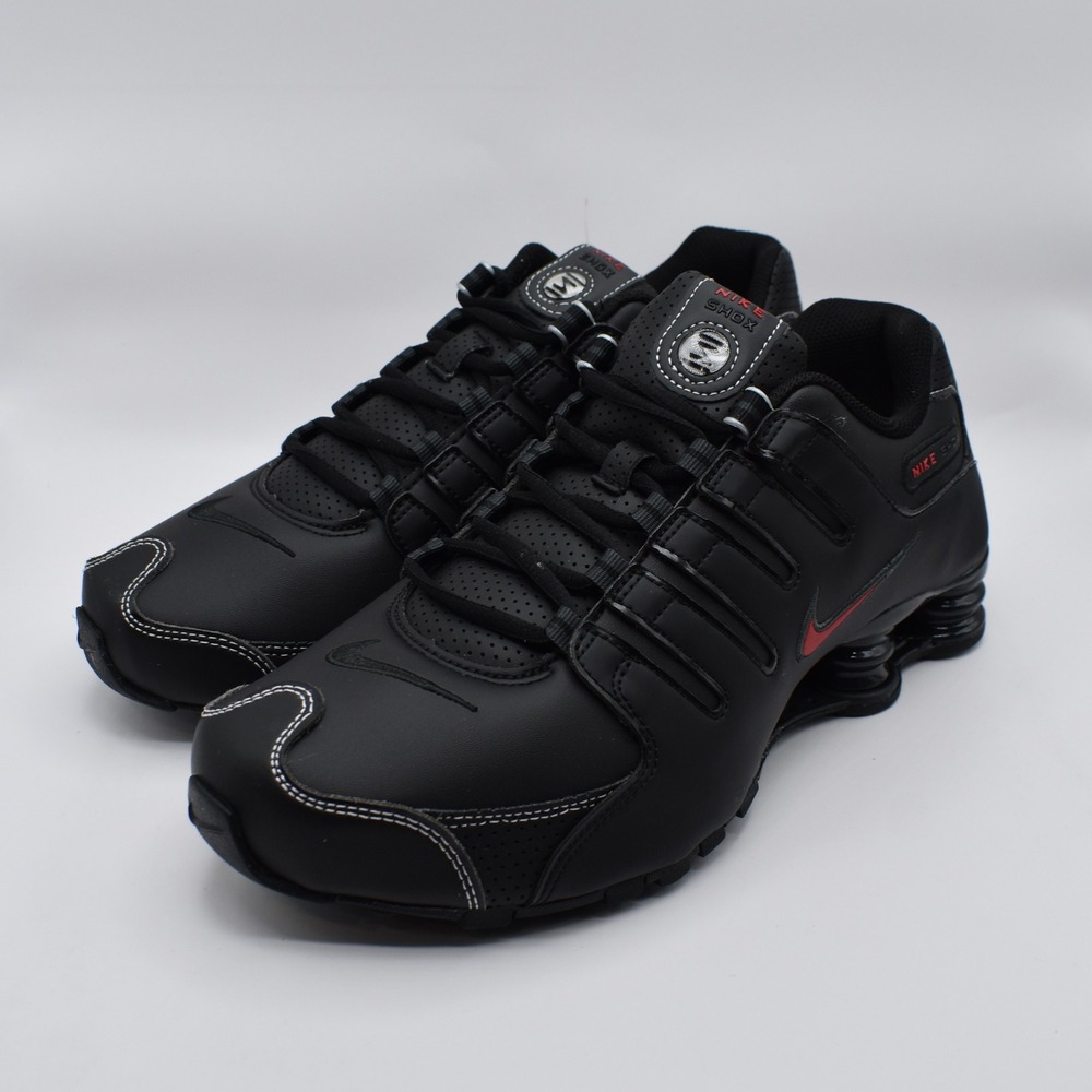 Nike Shox NZ Sneakers Men's Size 9 Black Varsity Red 378341-017 NEW